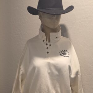 Champion White Pullover Sweatshirt